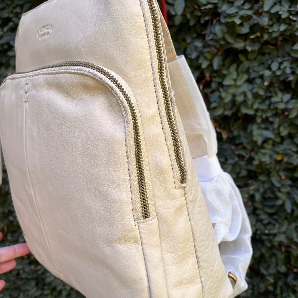 American Leather Co. Cream Backpack - Picture 2 of 11